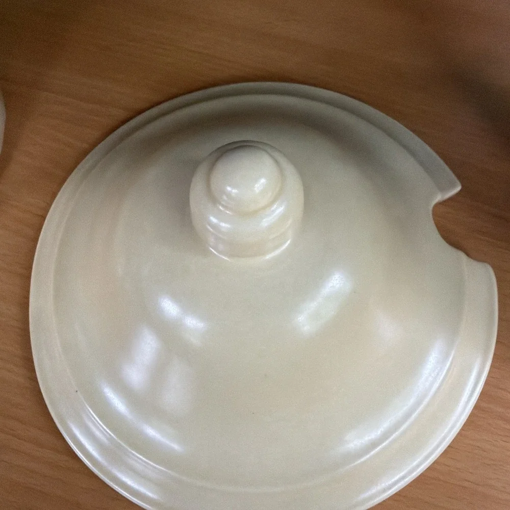 Pfaltzgraff Soup‎ Tureen with Lid Stoneware Beige Vintage Brown G-160